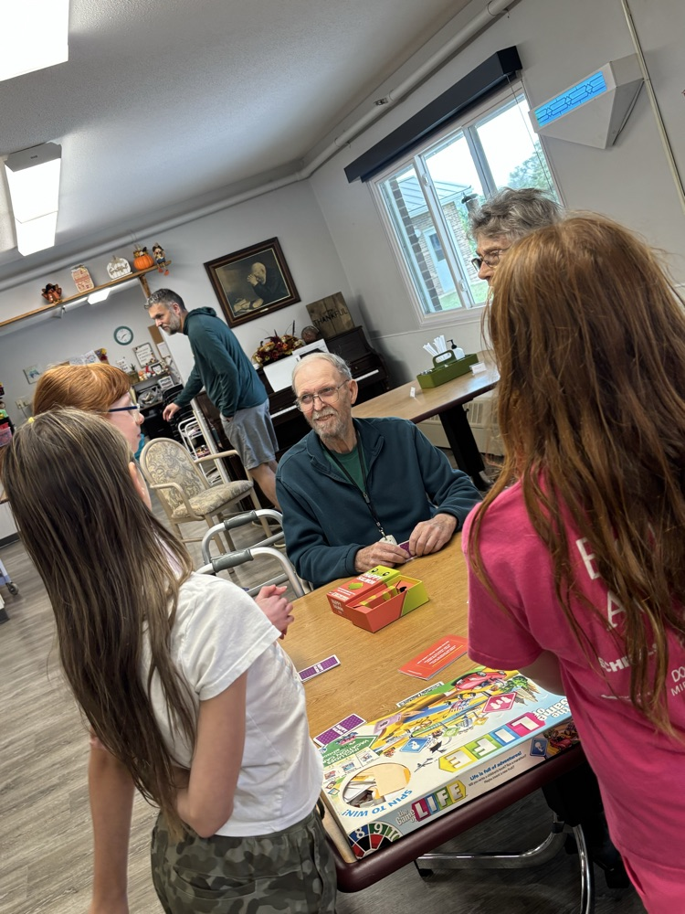 5th - Board games at the nursing home!