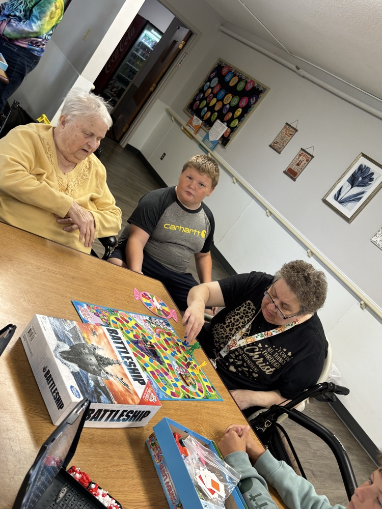 5th - Board games at the nursing home!