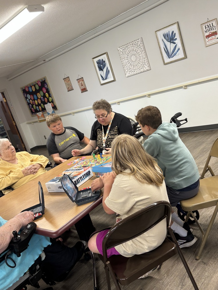 5th - Board games at the nursing home!