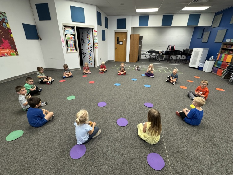 We use our singing voices in front of others with Brown Bear, Brown Bear and our Beanie Buddies.