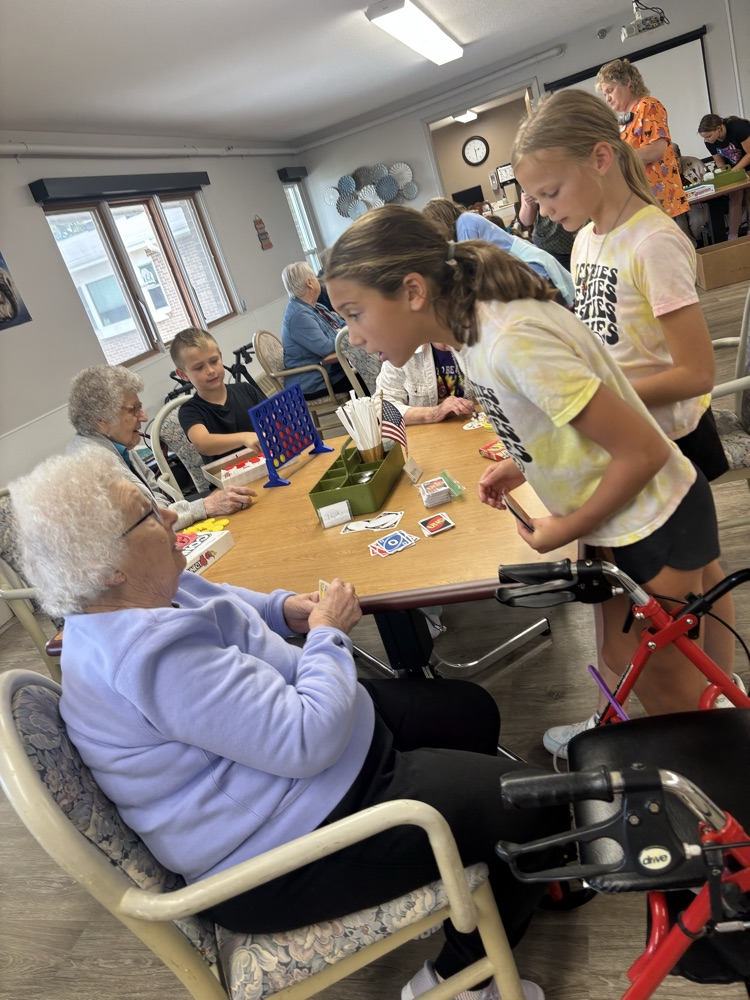Board games at the nursing home! 😊