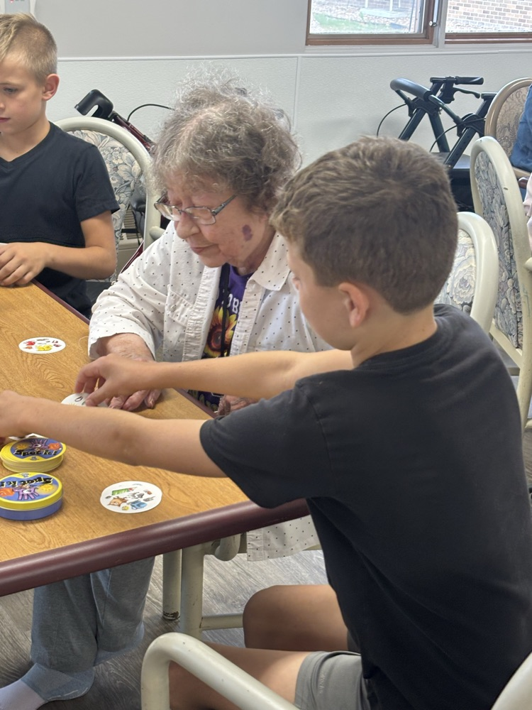 Board games at the nursing home! 😊