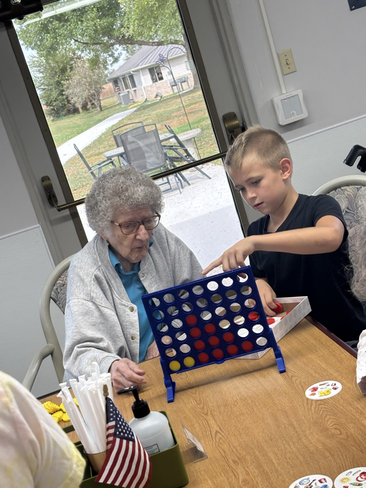 Board games at the nursing home! 😊