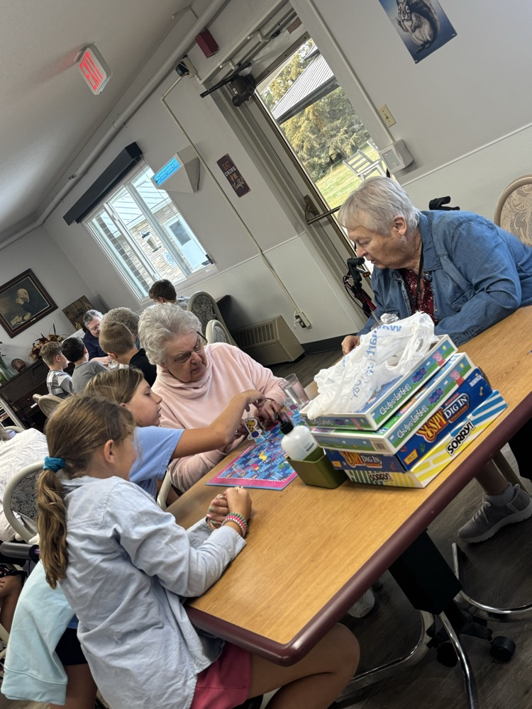 Board games at the nursing home! 😊