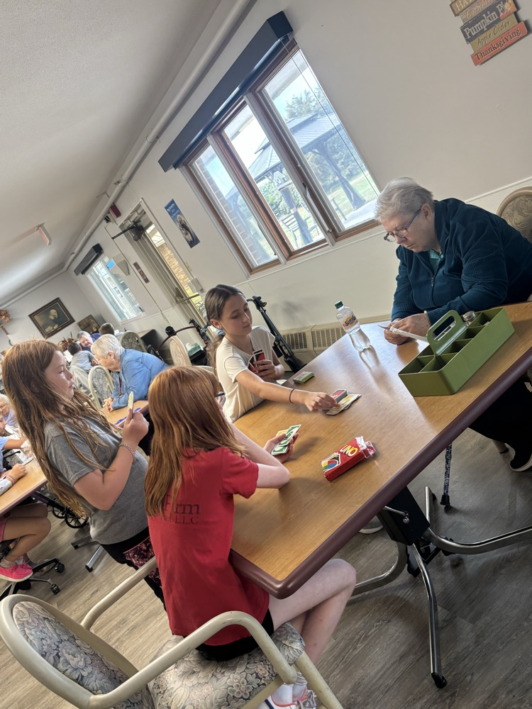 Board games at the nursing home! 😊