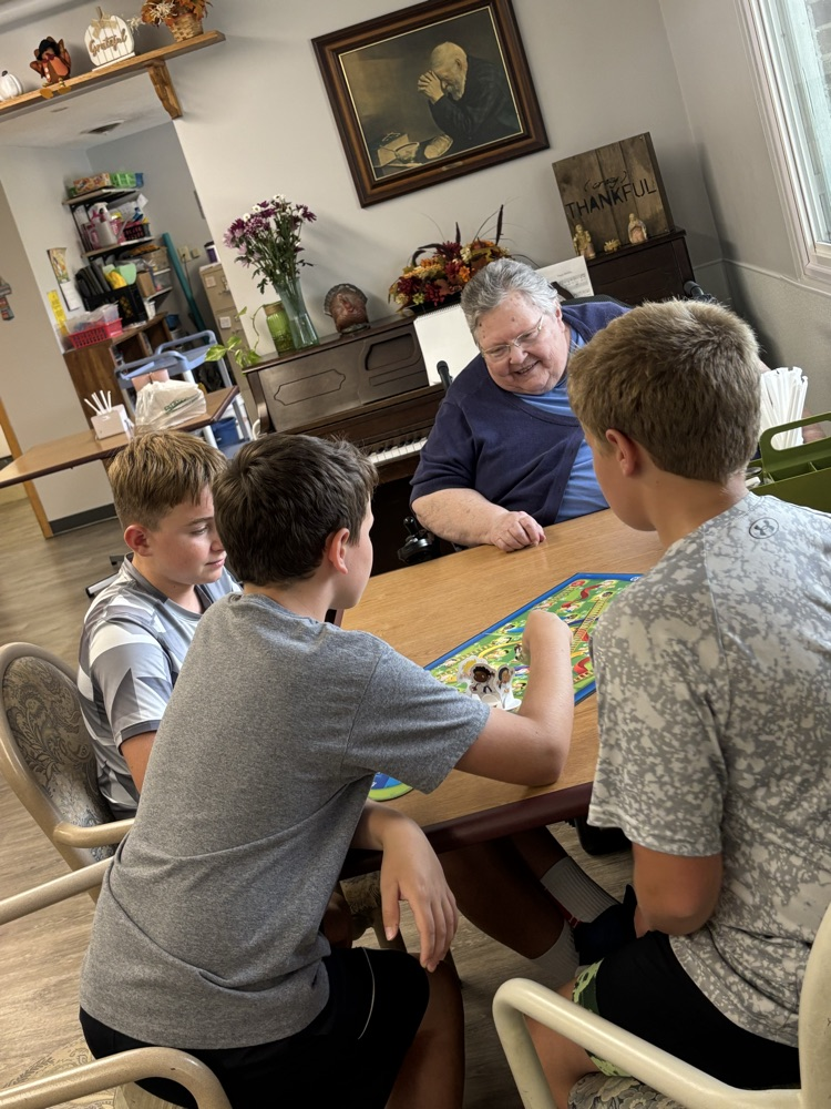 Board games at the nursing home! 😊