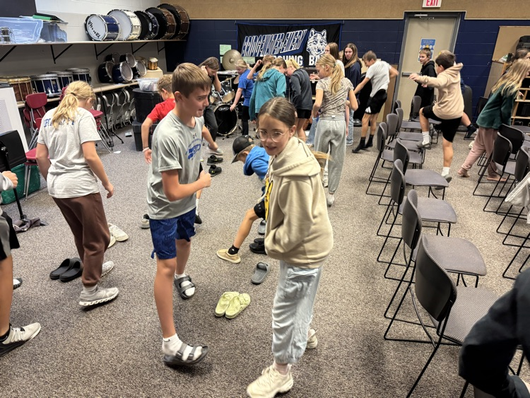 Matching the footwork.