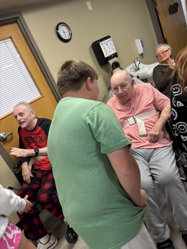 The residents love to talk.