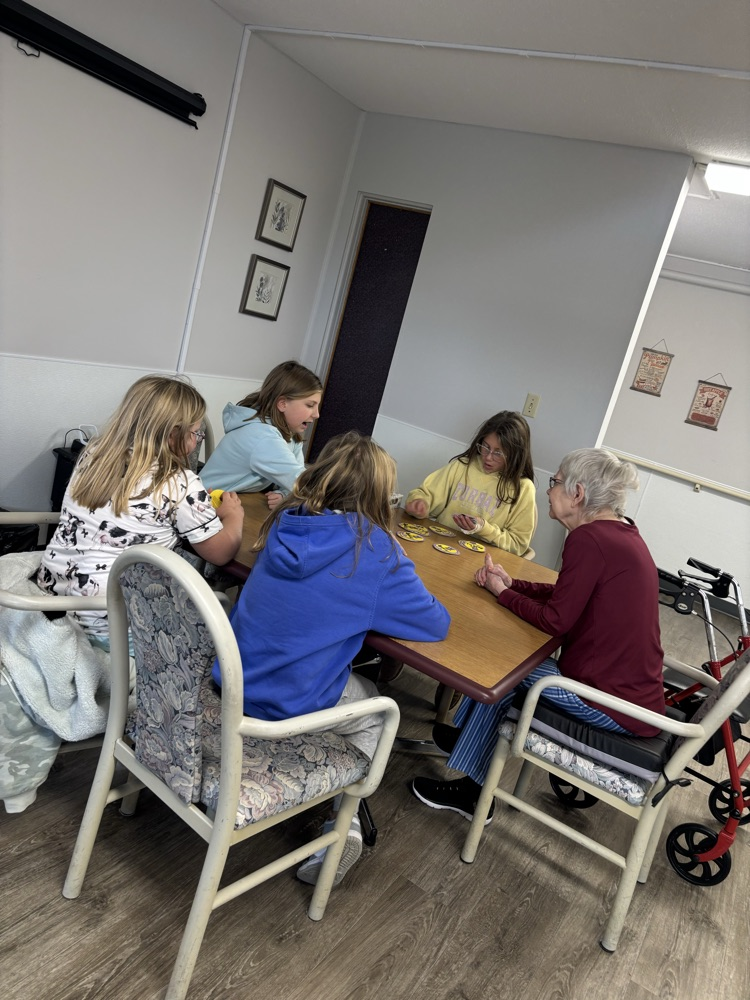 Board games at the nursing home!