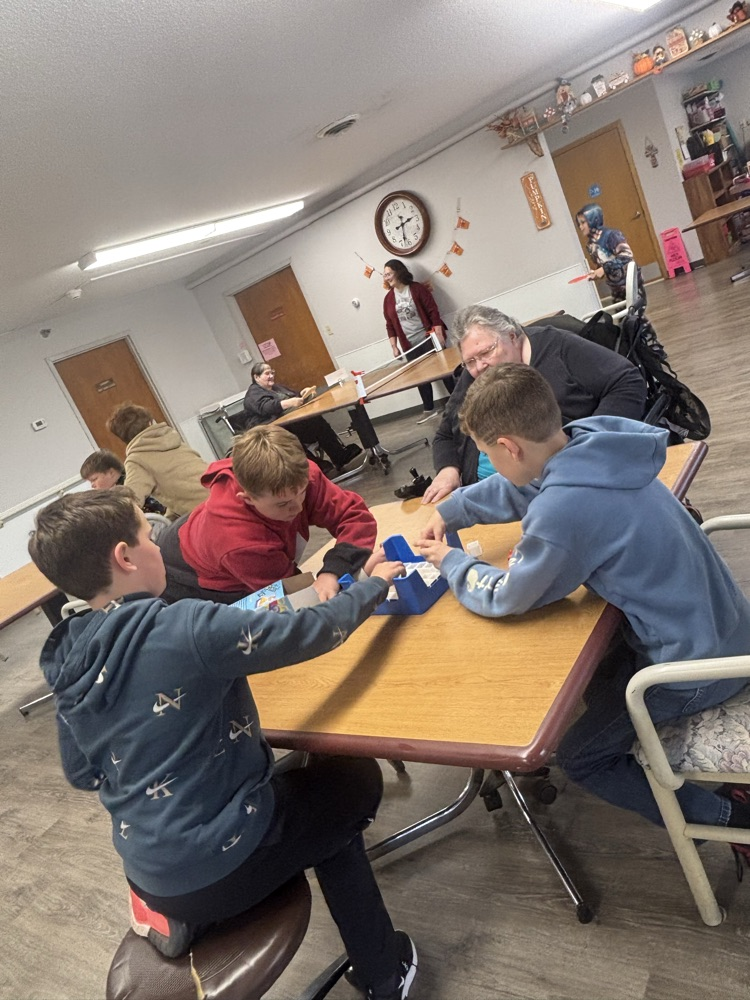 Board games at the nursing home!