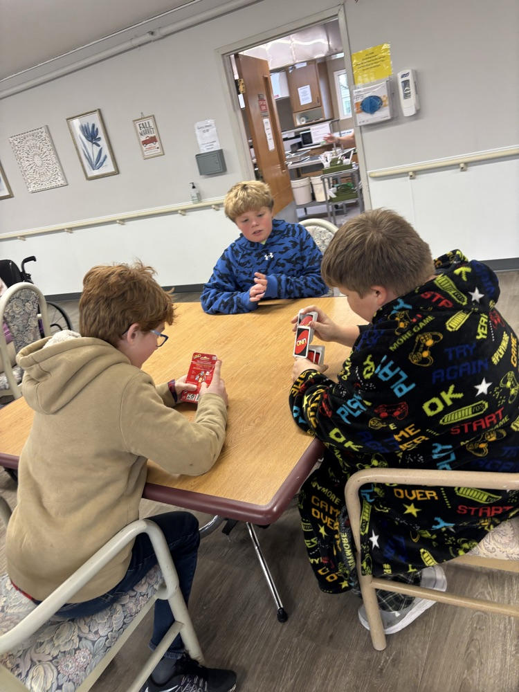 Board games at the nursing home!