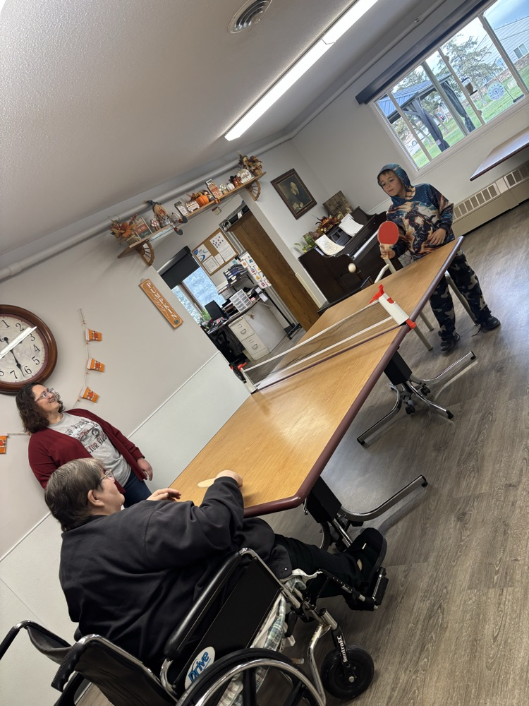 Board games at the nursing home!