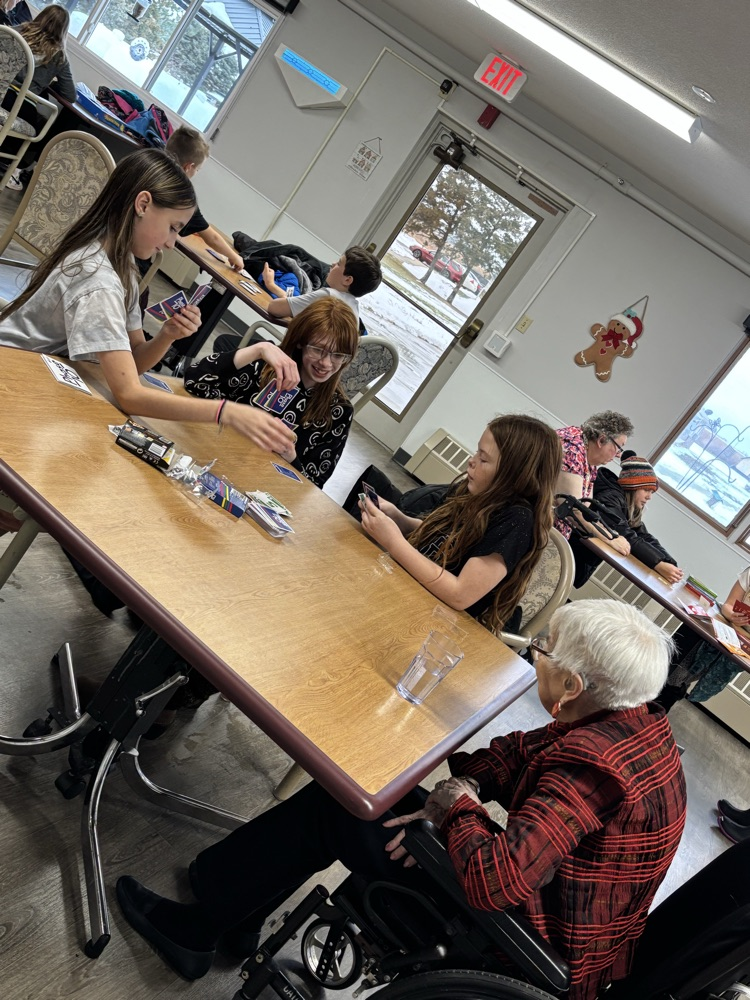 5th - board games at the nursing home!