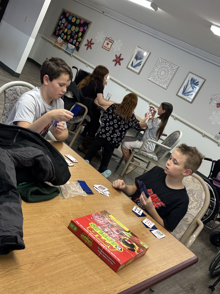5th - board games at the nursing home!