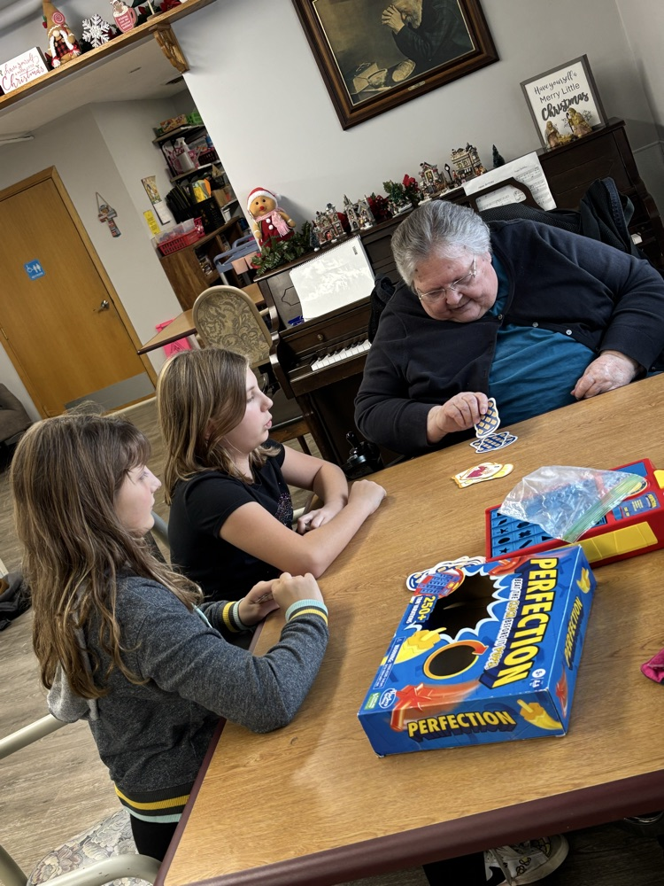 5th - board games at the nursing home!