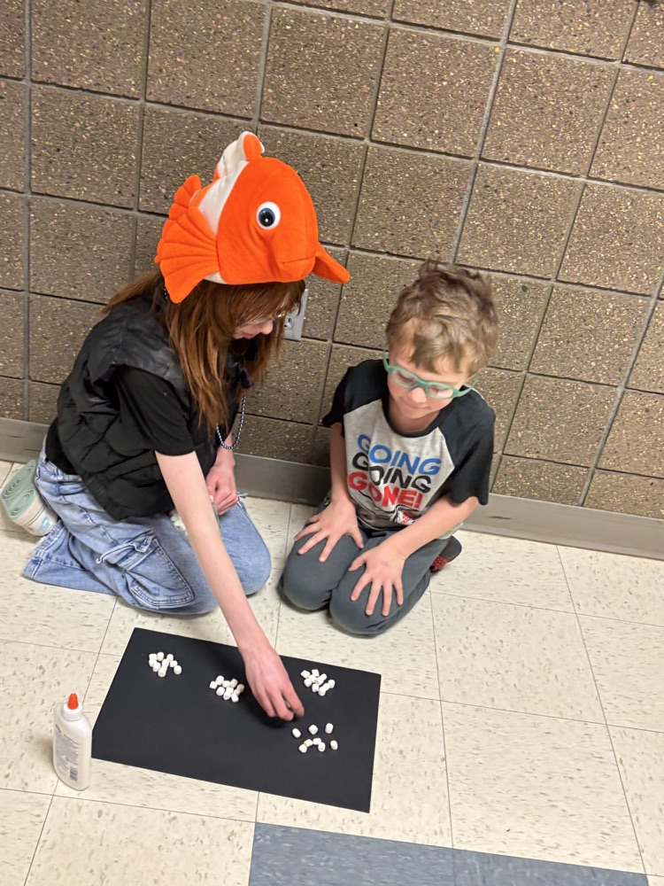 100th day art with PreK! 😀