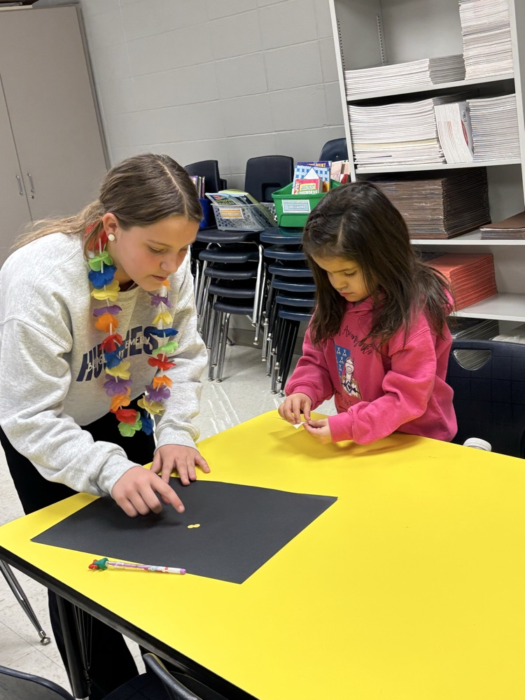100th day art with PreK! 😀