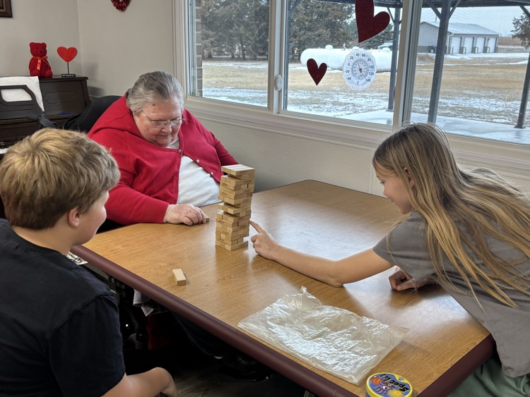 Board games at the nursing home today! 😊