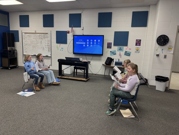 Working hard on 2 part music.