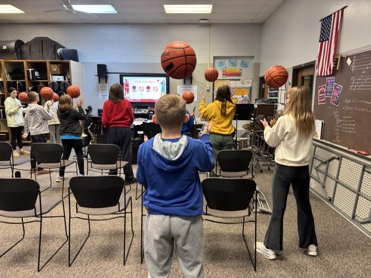 Following along with the beat