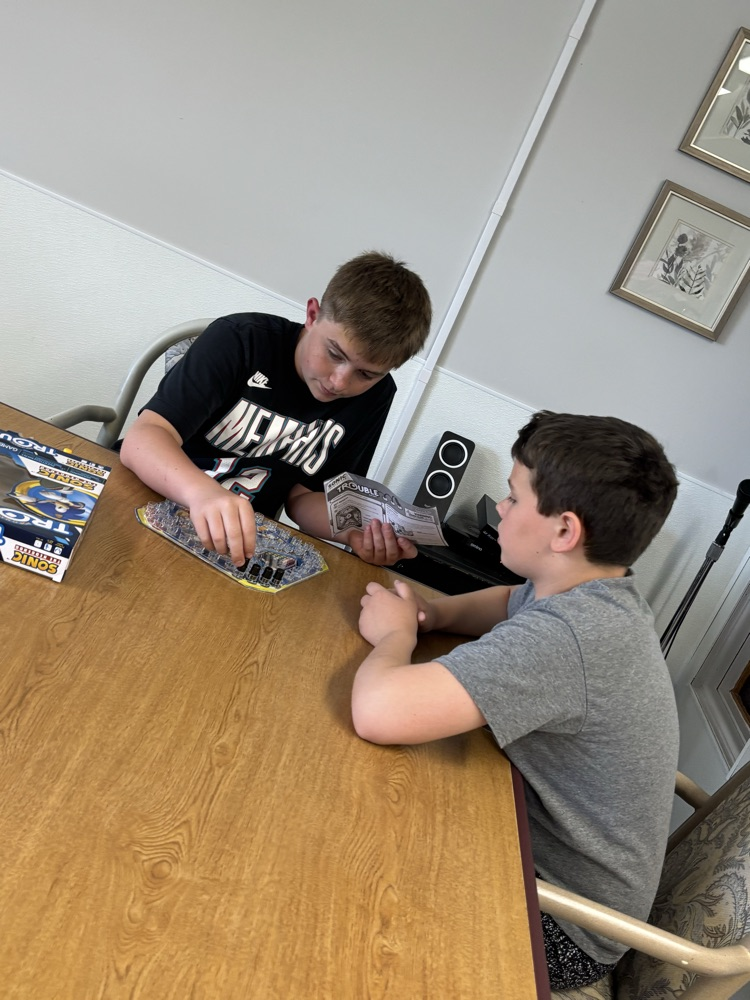 Board games and ice cream with our friends at the nursing home!