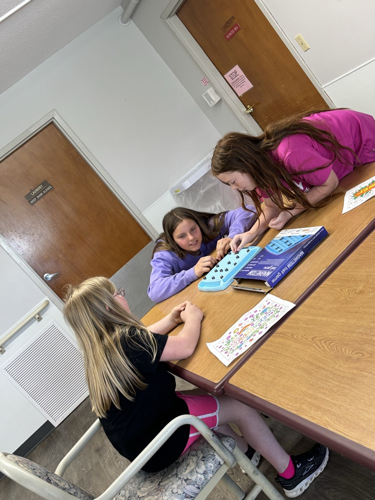 Board games and ice cream with our friends at the nursing home!