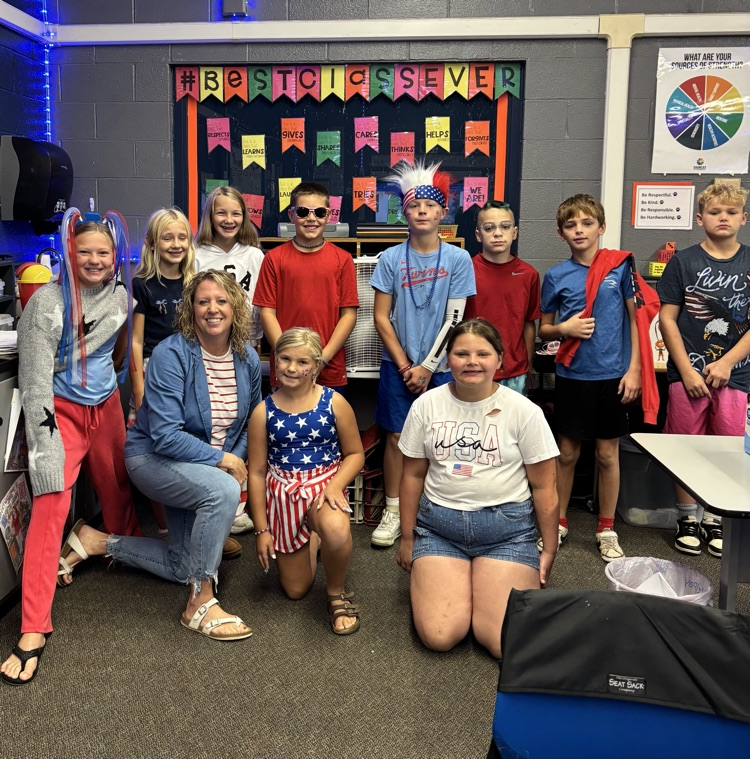 Red, White and Blue Day!