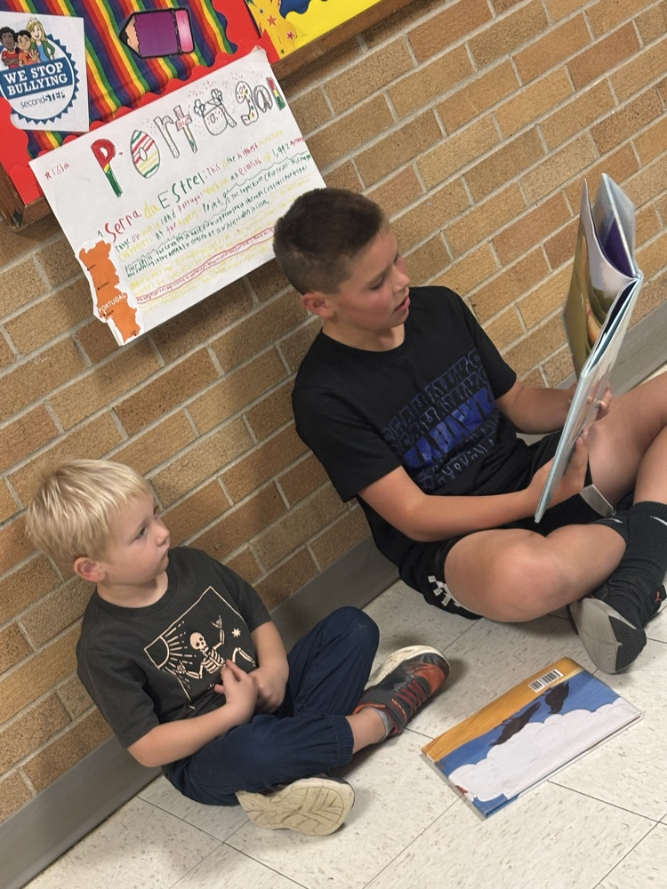 5th - Reading buddies with Pre-K 📕