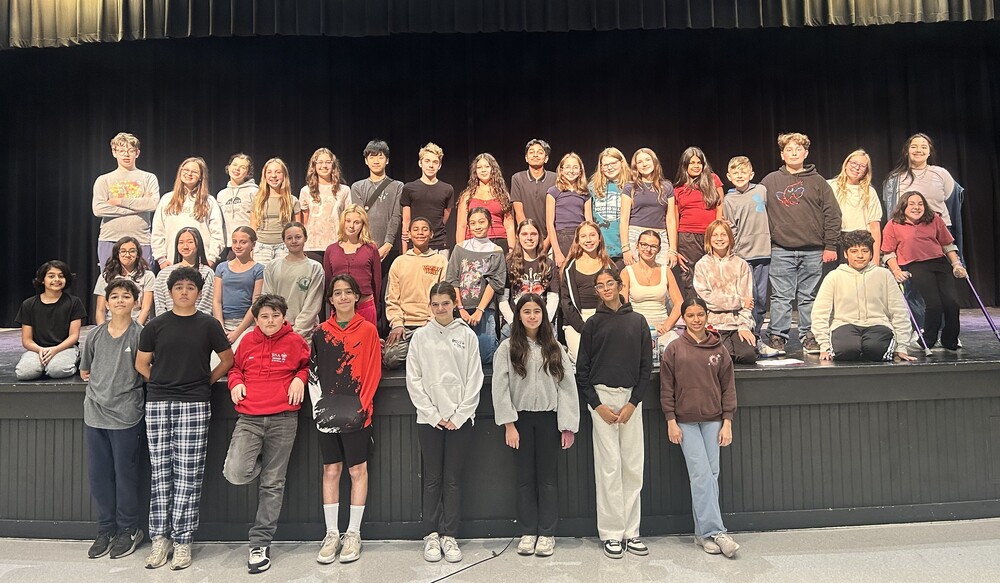 BRMS drama club before 2026 fall play