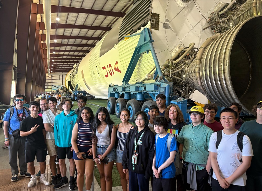 Team 303 with rocket in houston