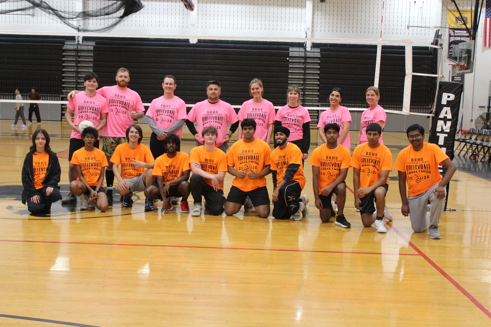 students-staff BRHS volleyball game
