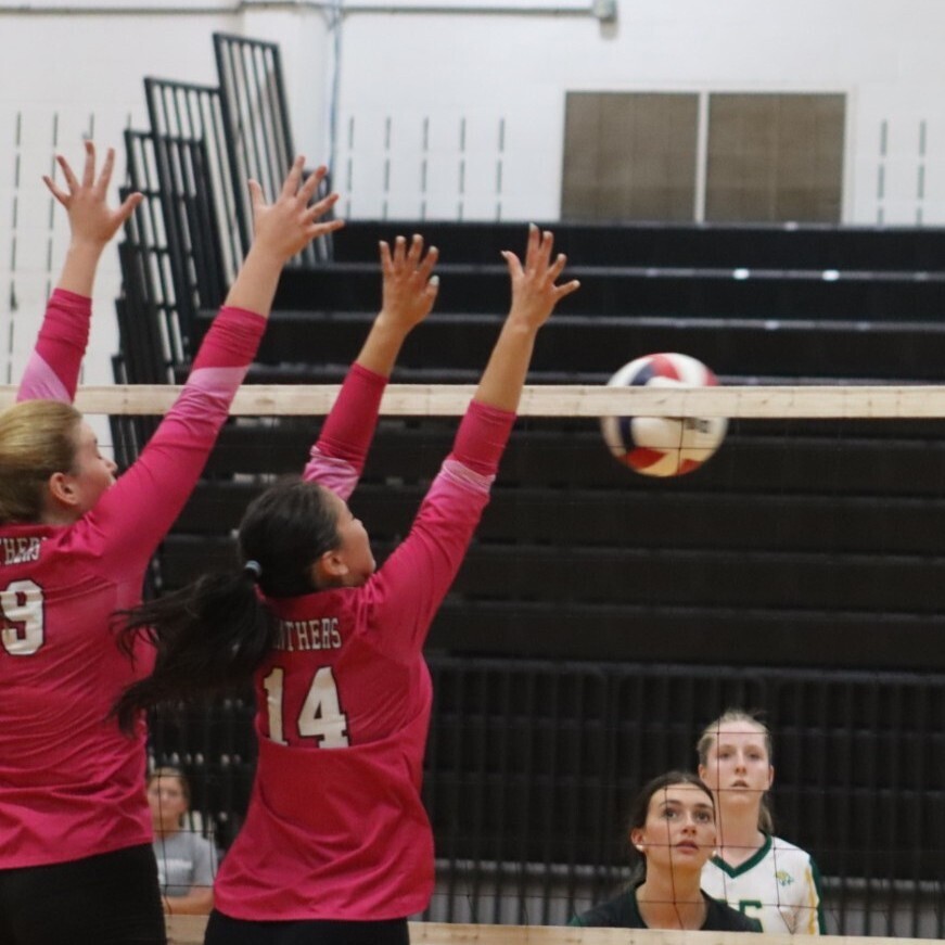 BRHS girls volleyball against North Hunterdon