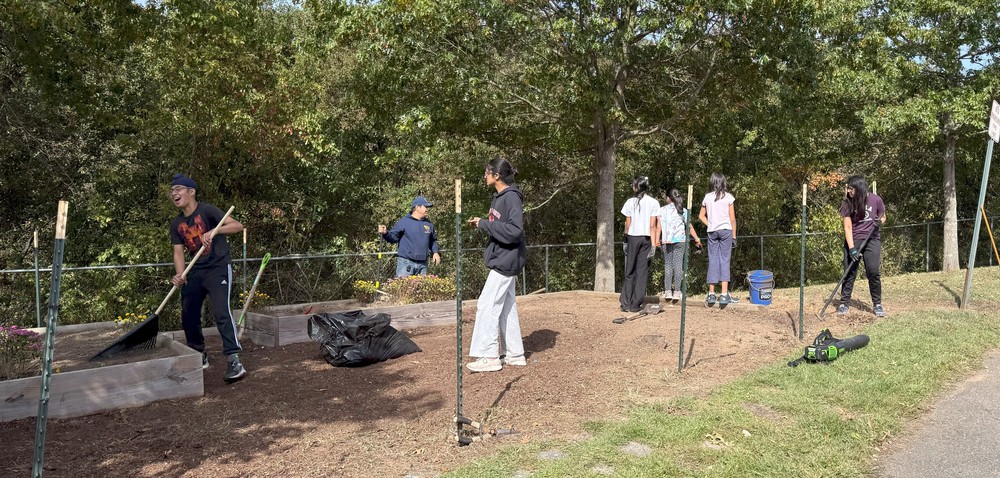 Milltown boy scouts plant garden