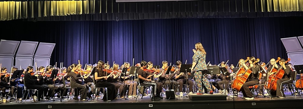 BRMS 8th grade orchestr at fesitval