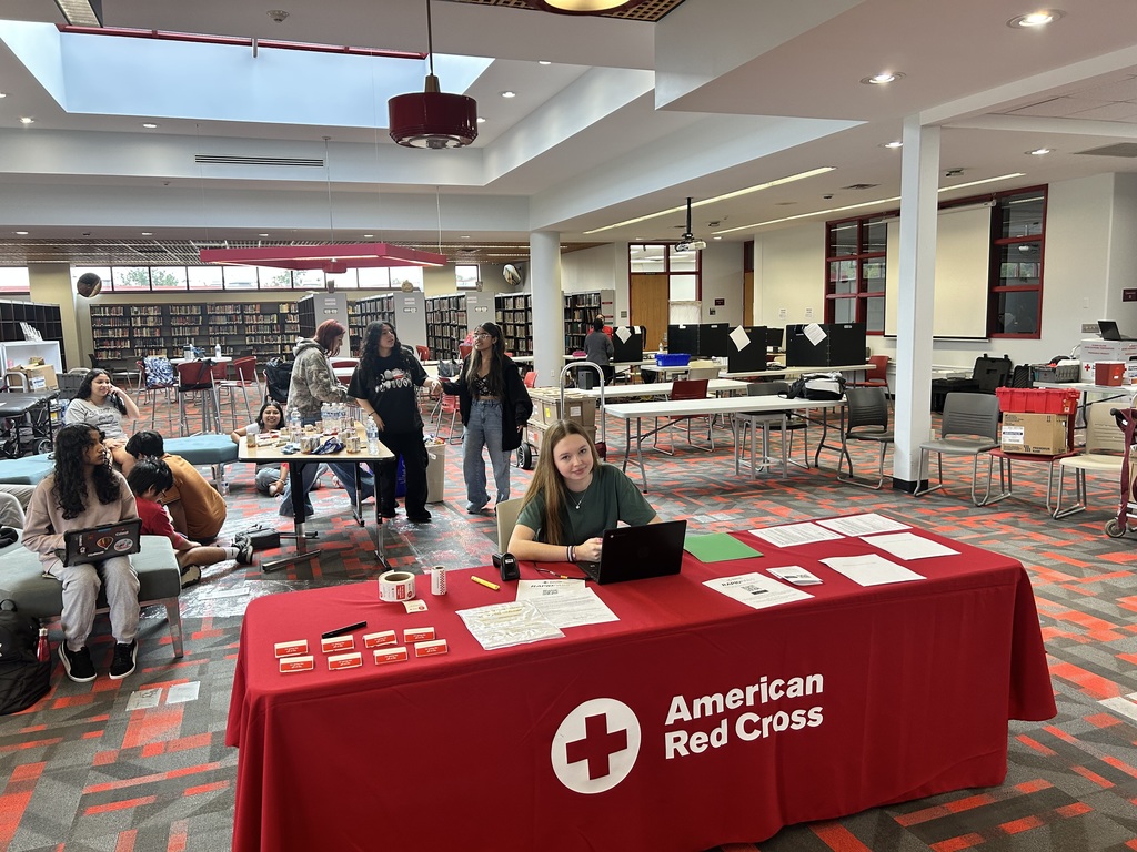 red cross table