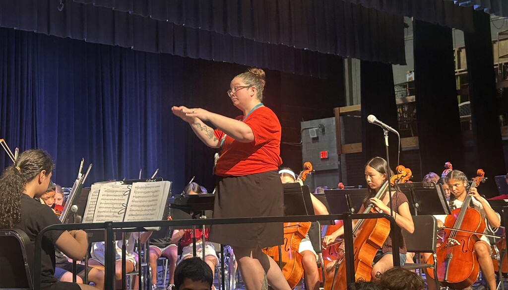 caty and 8th grade orchestra ms 4