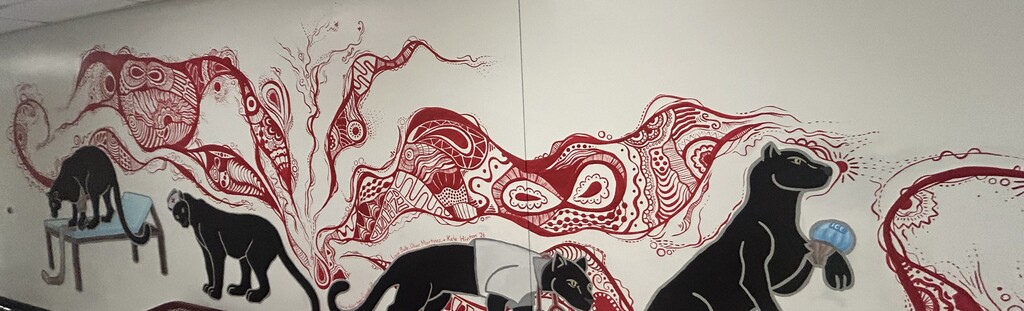 Panther mural by BAHS at BRHS