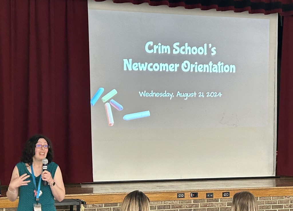 Jackie Spagnolo speaks at Newcomer Day