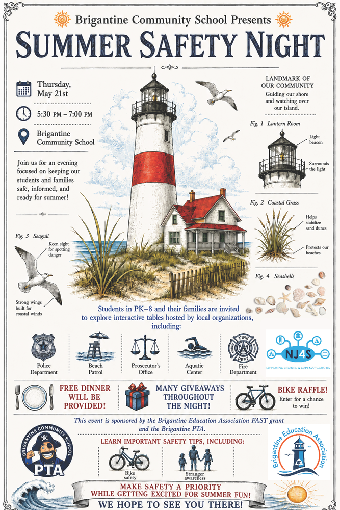 summer safety night flyer