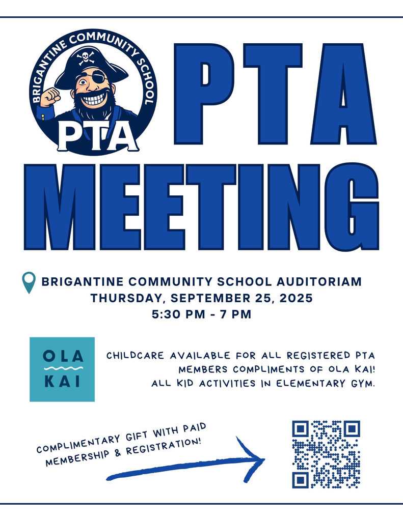 Brigantine PTA Meeting Flyer 9/25/25
