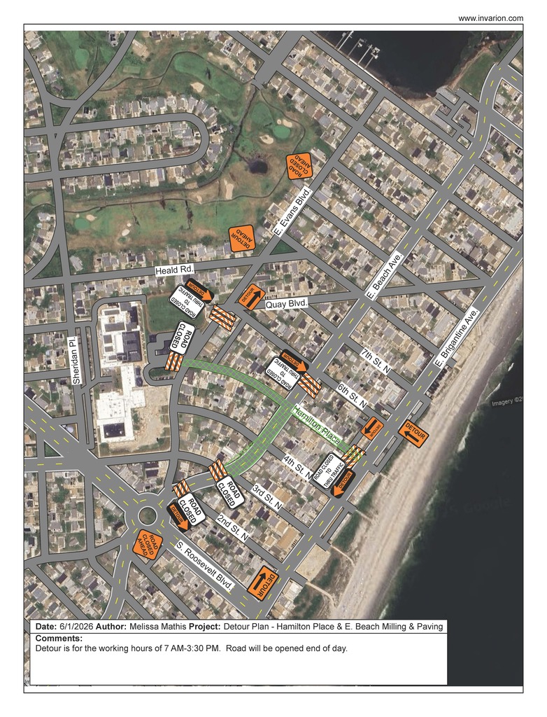 Detour Hamilton-Beach Paving Plan