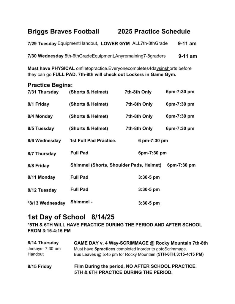 schedule 1 