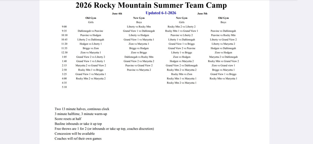 Rocky Mountain Summer Camp