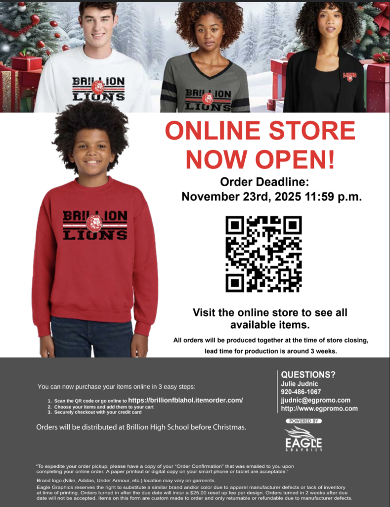 FBLA holiday clothing flyer