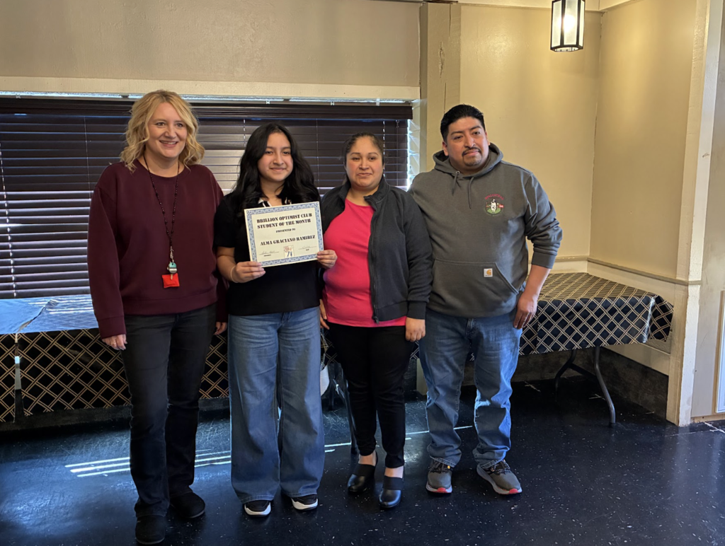 Optimist Students of the Month