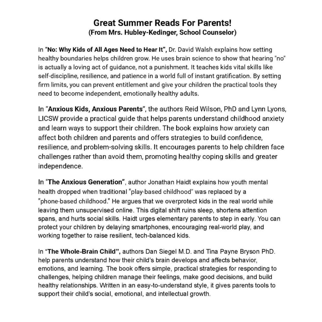 Great Summer Reads for Parents