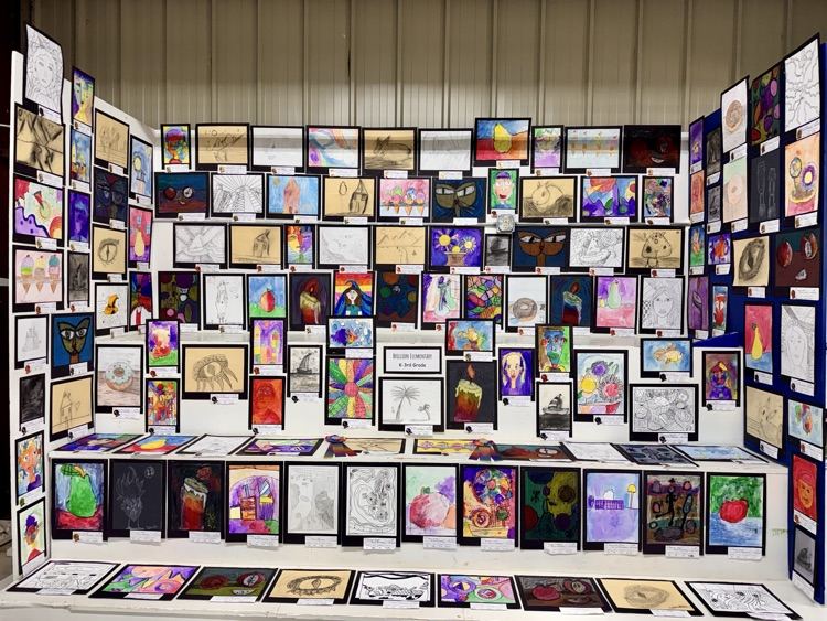 Brillion Elementary students’ artwork at the Calumet County Fair