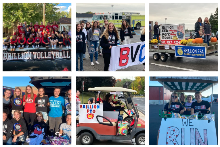 images from previous homecoming parades