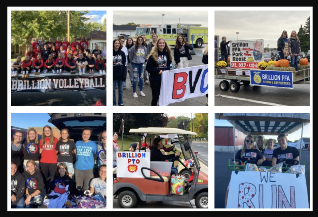 images from previous homecoming parades