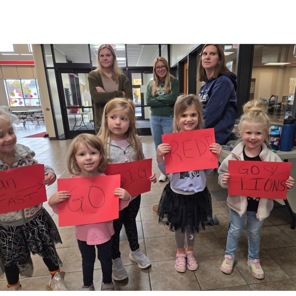 Littles cheering